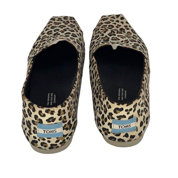 TOMS Womens Alpargata Cupsole Slip On‎ Flat Comfor Shoes Leopard Print Size 7.5 - Picture 4 of 9